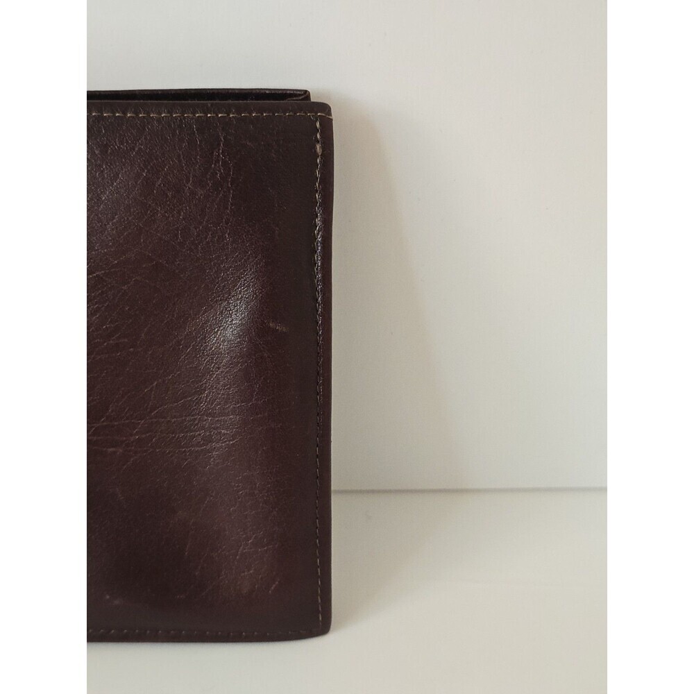 La Garde By Rofs Vintage Brown Leather Cowhide Wallet Bifold Card Holder - Picture 2 of 9